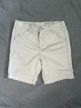Women’s G1 Paper Boy White Bermuda Shorts